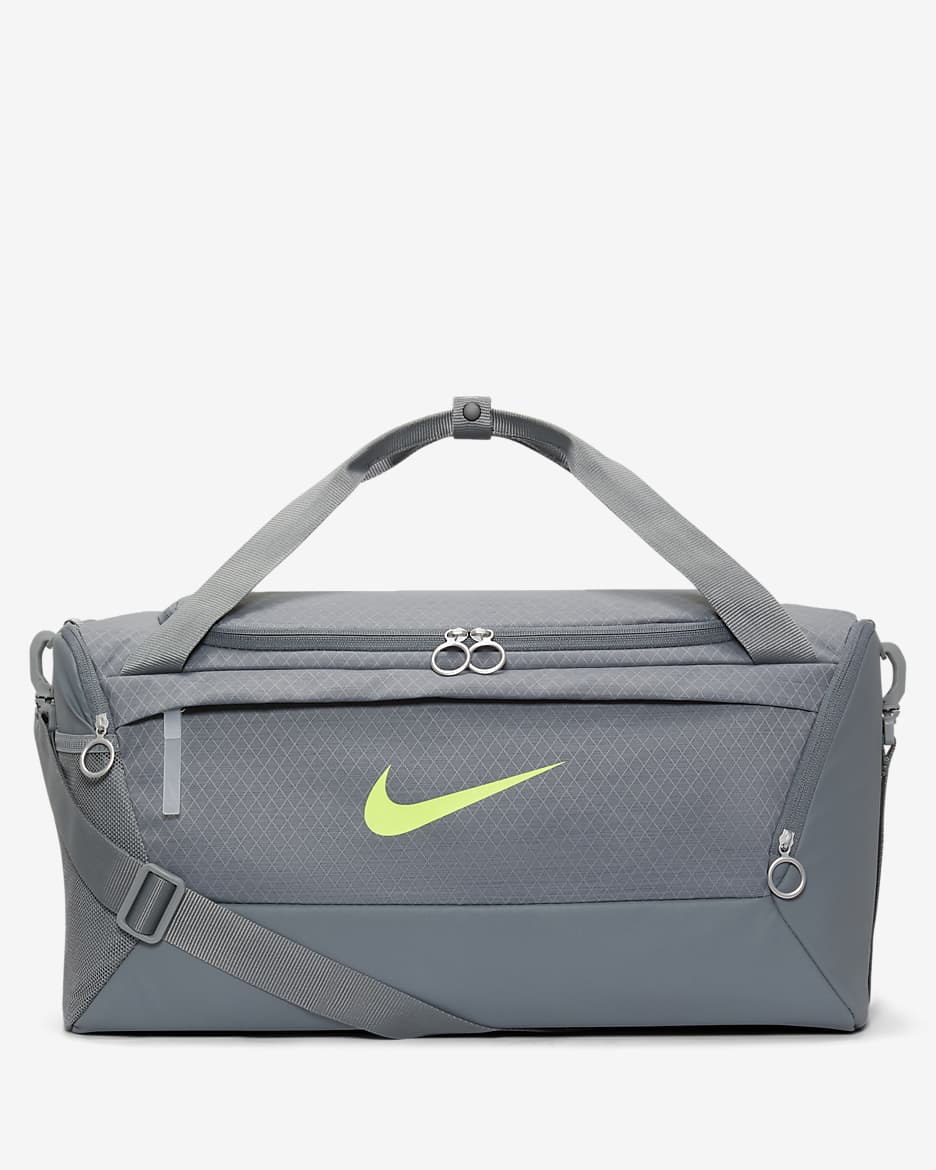 Nike duffel bag grey best sale